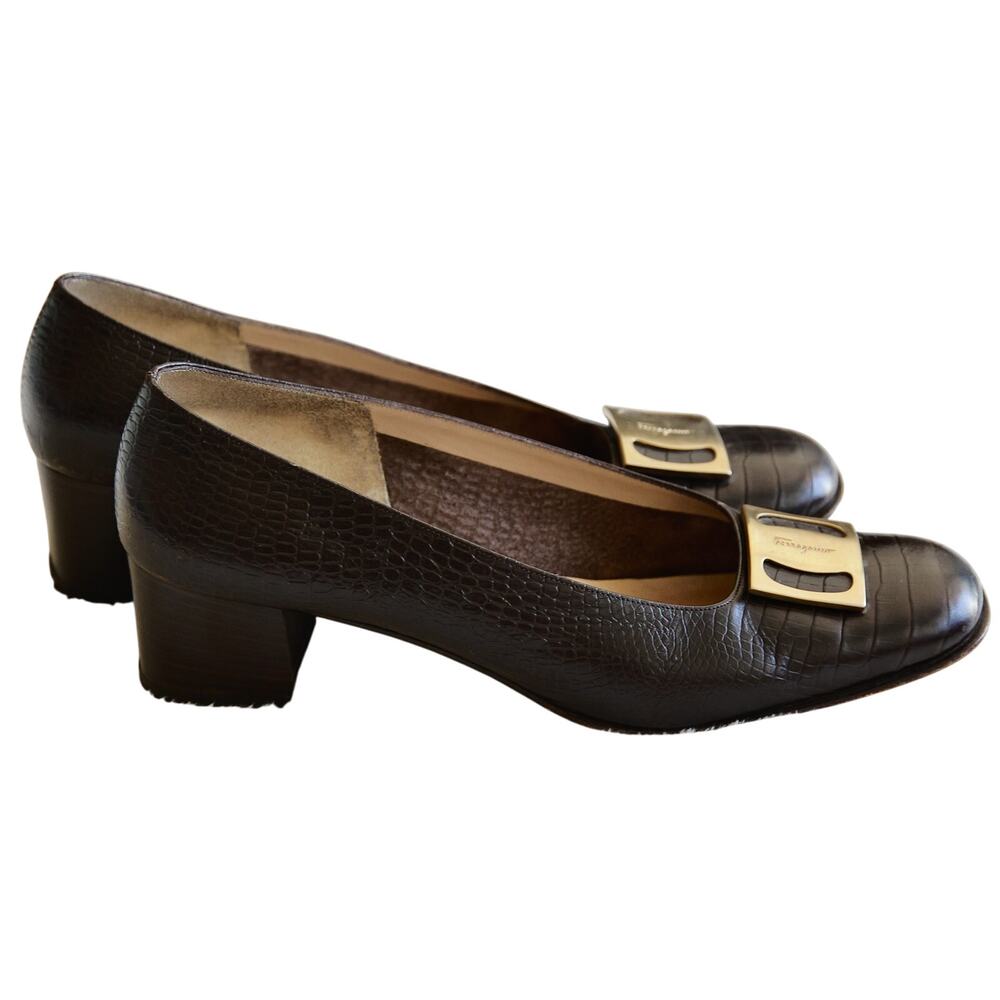 Salvatore Ferragamo Brown Heels